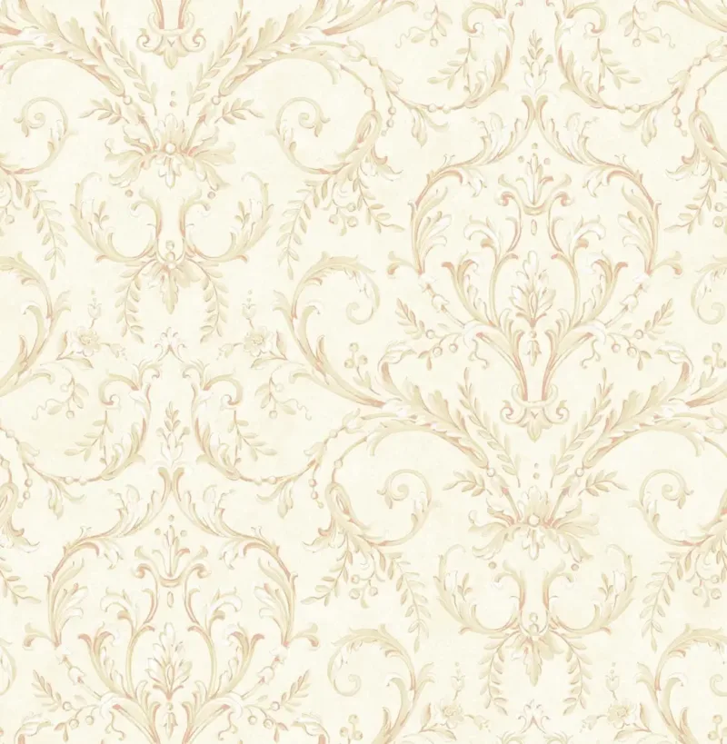 SK Filson Beige Damask Wallpaper