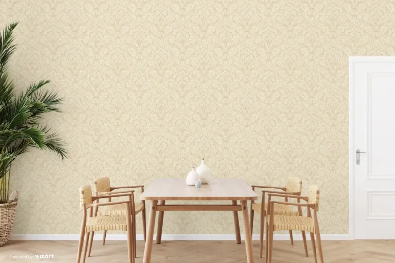 SK Filson Stone Damask Wallpaper - Image 2