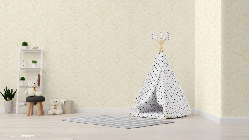 SK Filson Cream Damask Wallpaper