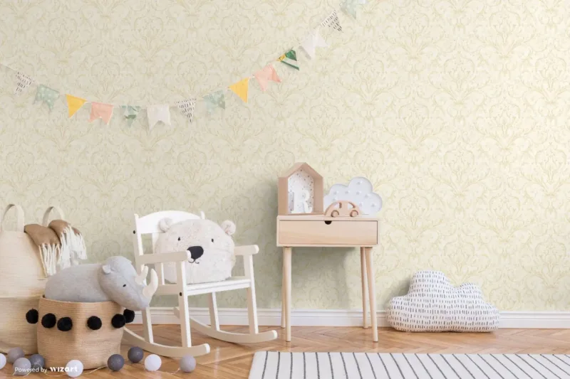 SK Filson Cream Damask Wallpaper
