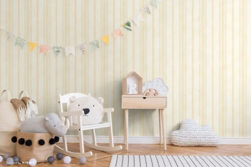 SK Filson Peach Stripe Wallpaper