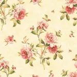 SK Filson Red Floral Wallpaper