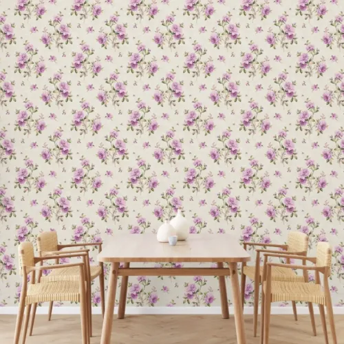 SK Filson Purple Floral Wallpaper