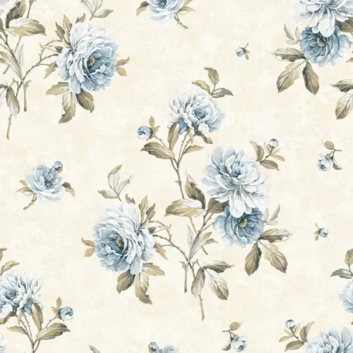 SK Filson Blue Floral Wallpaper