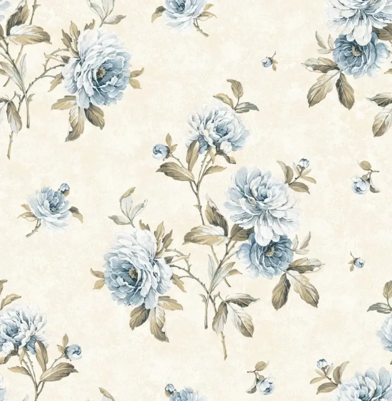 SK Filson Blue Floral Wallpaper