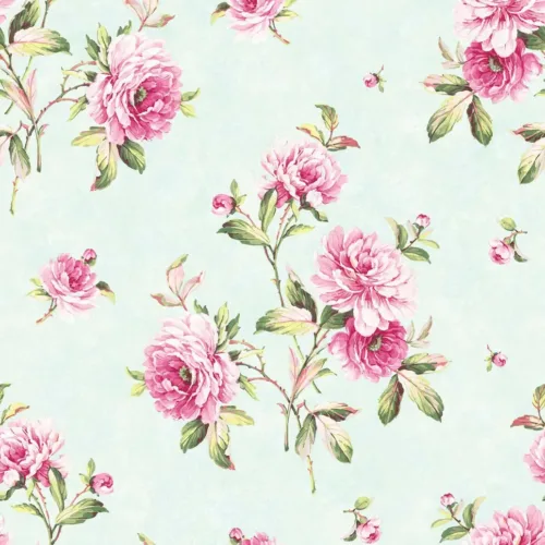 SK Filson Aqua Floral Wallpaper