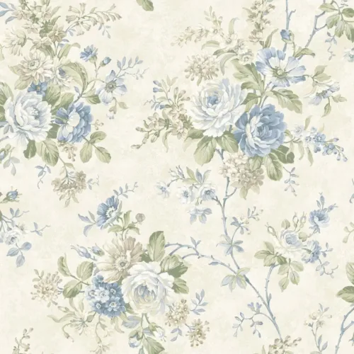 SK Filson Blue Floral Wallpaper