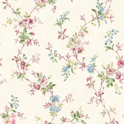 SK Filson Mauve Floral Wallpaper