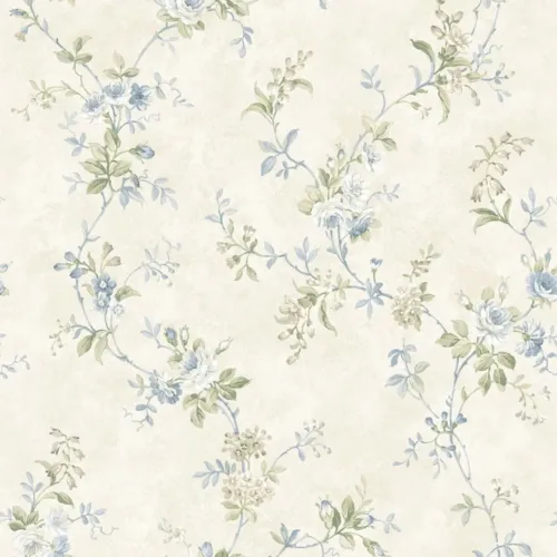 SK Filson Blue Floral Wallpaper
