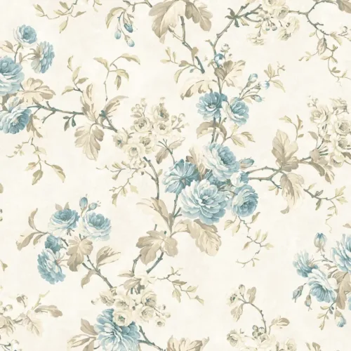 SK Filson Blue Floral Wallpaper