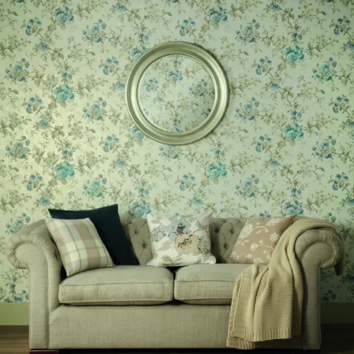 SK Filson Blue Floral Wallpaper