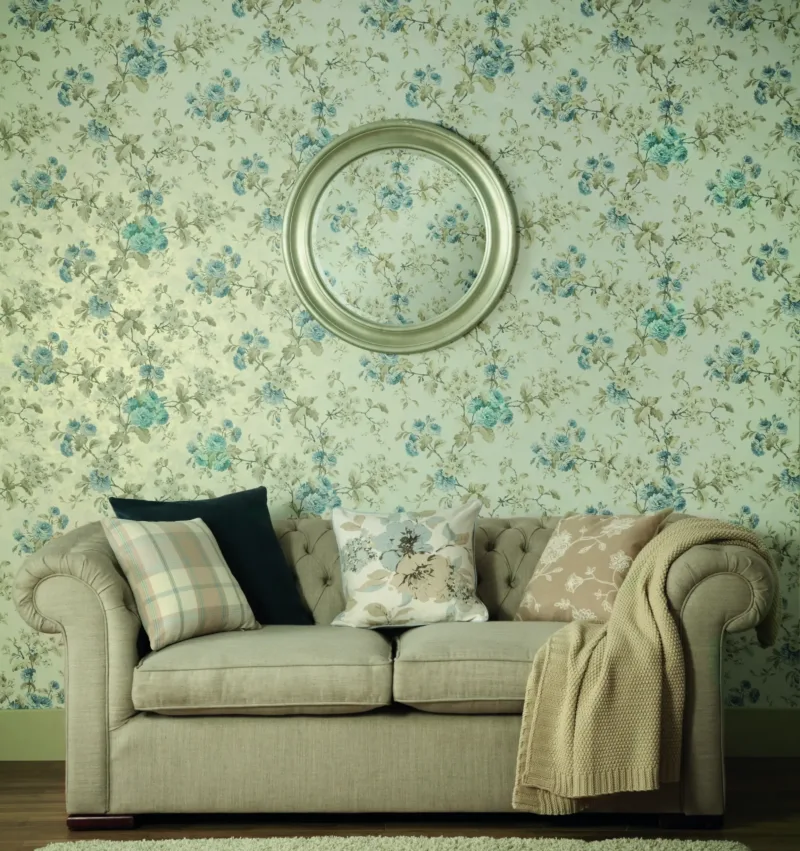 SK Filson Blue Floral Wallpaper