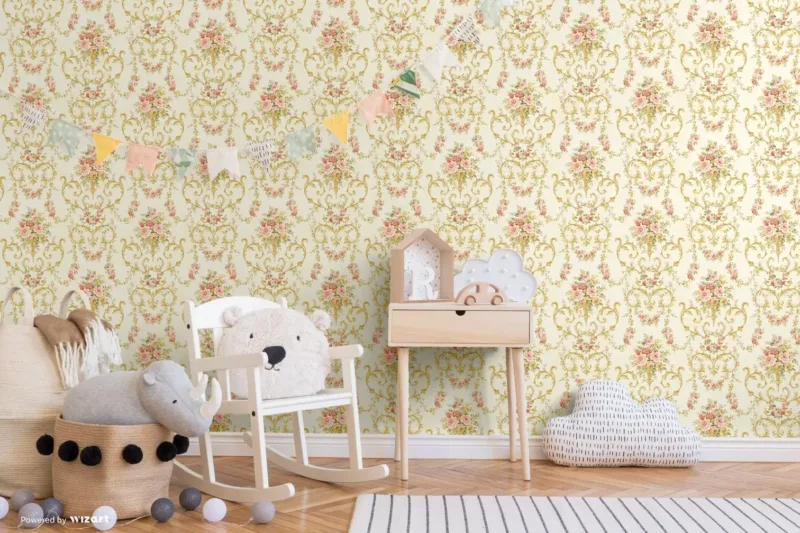 SK Filson Peach Floral Wallpaper - Image 6