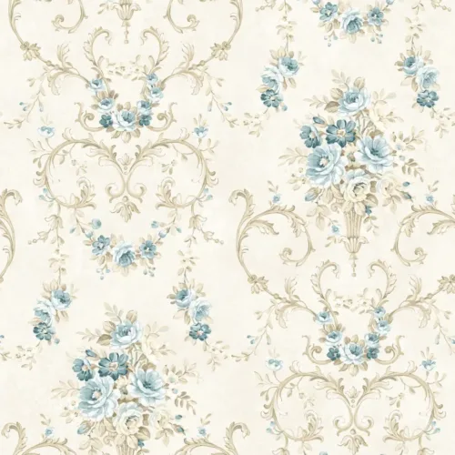 SK Filson Blue Floral Wallpaper