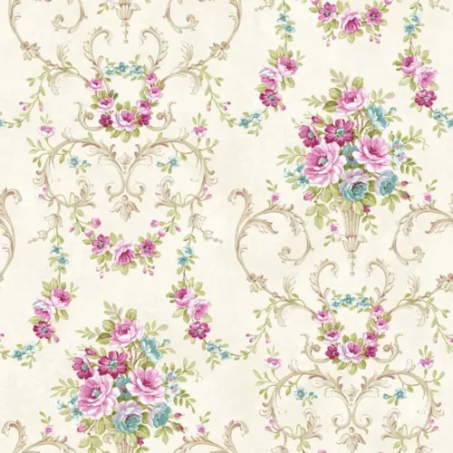 SK Filson Purple Floral Wallpaper