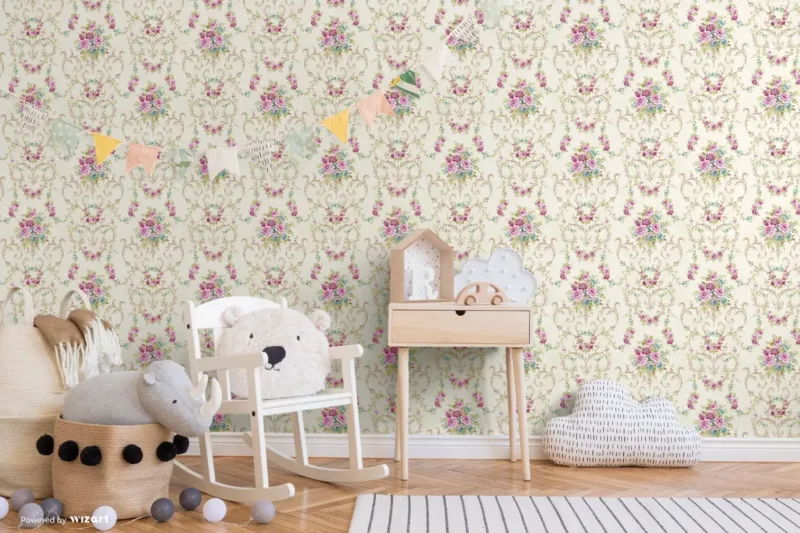 SK Filson Purple Floral Wallpaper