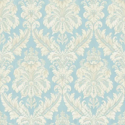 SK Filson Blue Damask Wallpaper