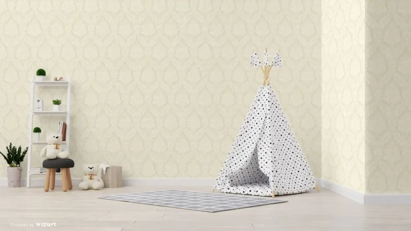 SK Filson Beige Damask Wallpaper