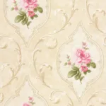 SK Filson Beige & Pink Floral Wallpaper