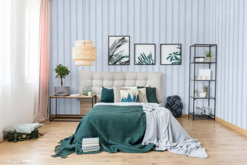 SK Filson Blue Stripe Wallpaper