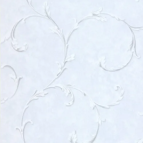 SK Filson Blue Acanthus Scroll Wallpaper