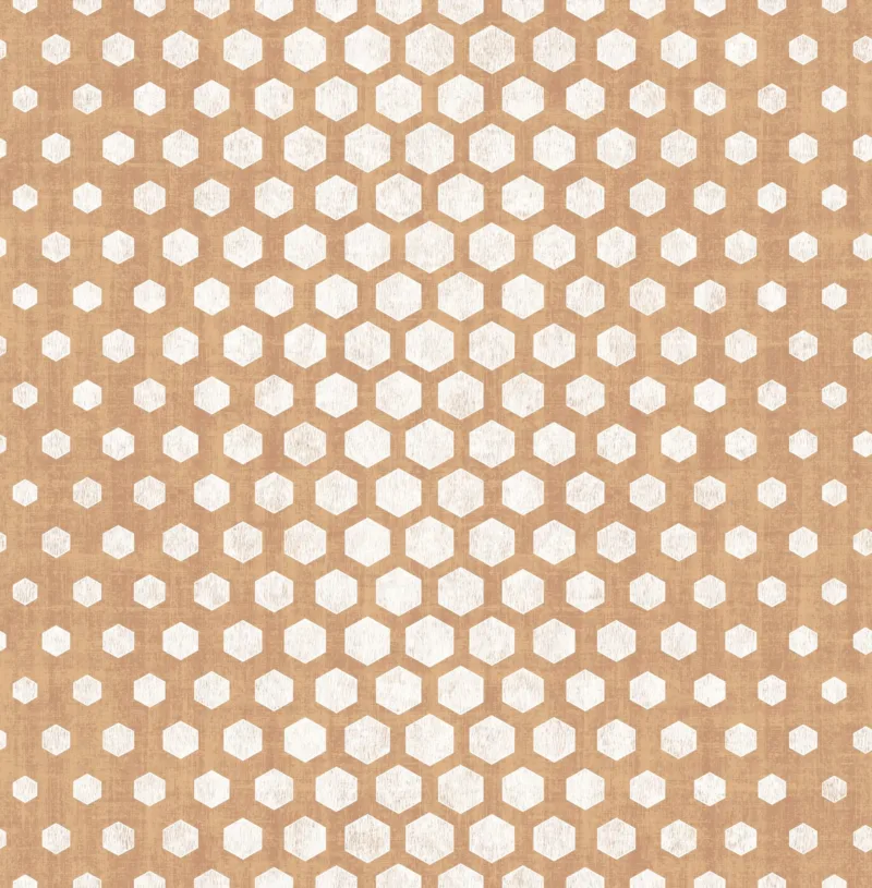 SK Filson Copper Hexagon Ombre Wallpaper