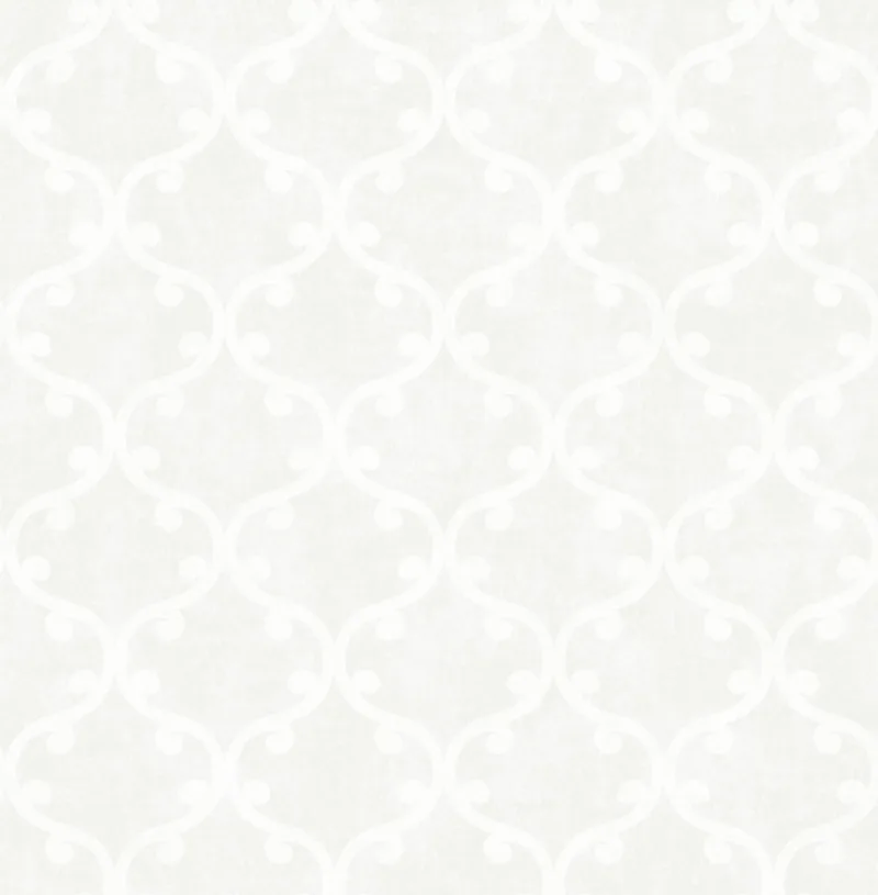 SK Filson White Damask Wallpaper