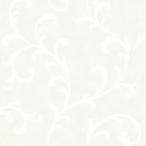 SK Filson White Acanthus Scroll Wallpaper