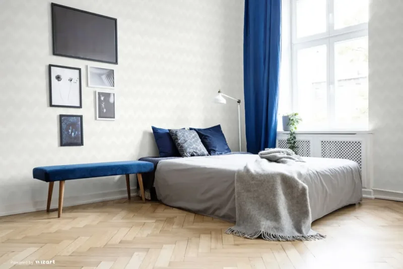SK Filson White Chevron Wallpaper
