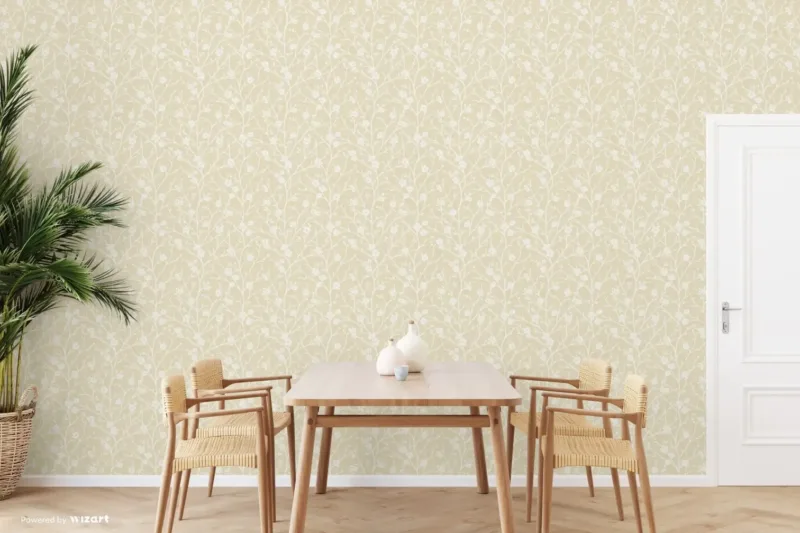 SK Filson Gold Floral Wallpaper - Image 2