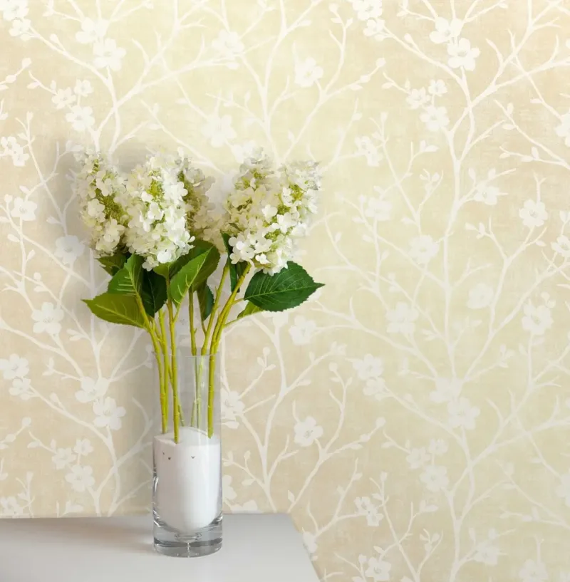 SK Filson Gold Floral Wallpaper