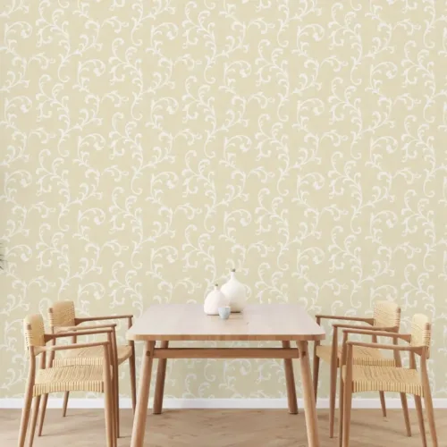 SK Filson Gold Acanthus Scroll Wallpaper