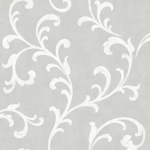 SK Filson Grey Acanthus Scroll Wallpaper