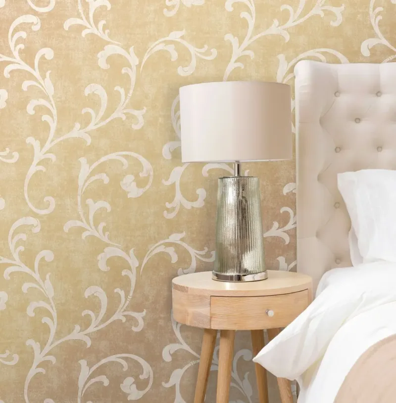 SK Filson Gold Acanthus Trail Wallpaper - Image 2