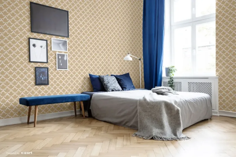 SK Filson Gold Damask Wallpaper