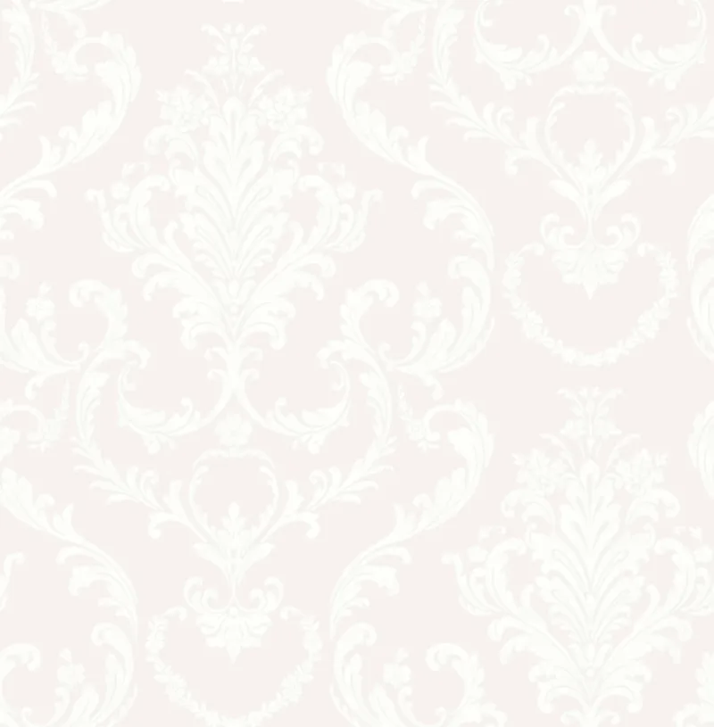 SK Filson White Damask Wallpaper