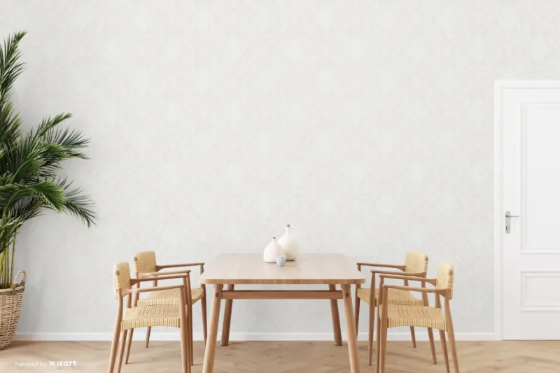 SK Filson White Damask Wallpaper - Image 2