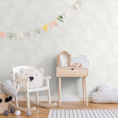 SK Filson White Floral Wallpaper