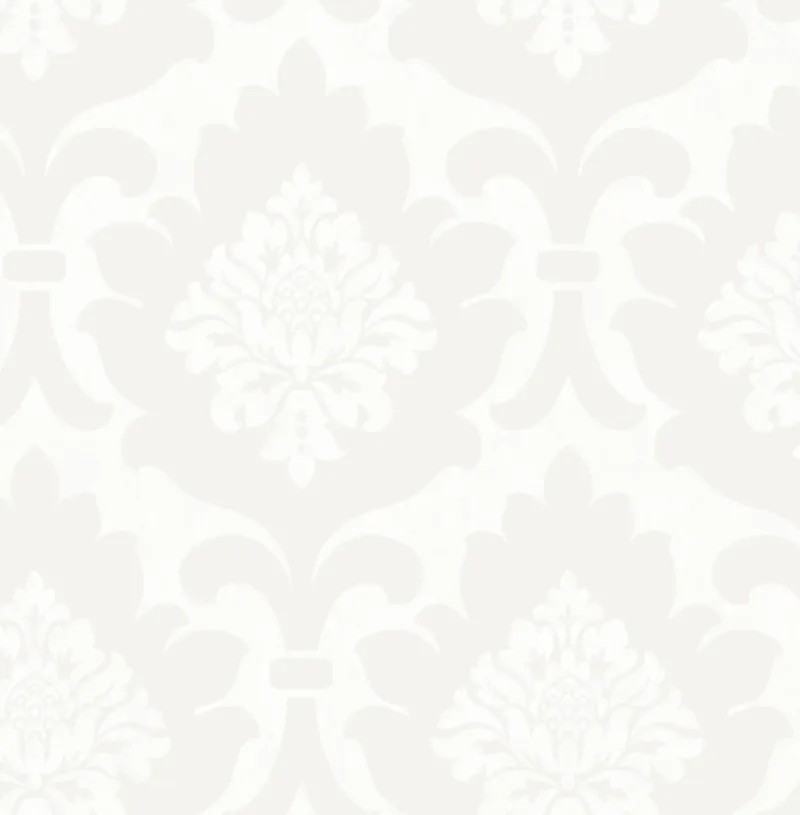 SK Filson White Damask Wallpaper