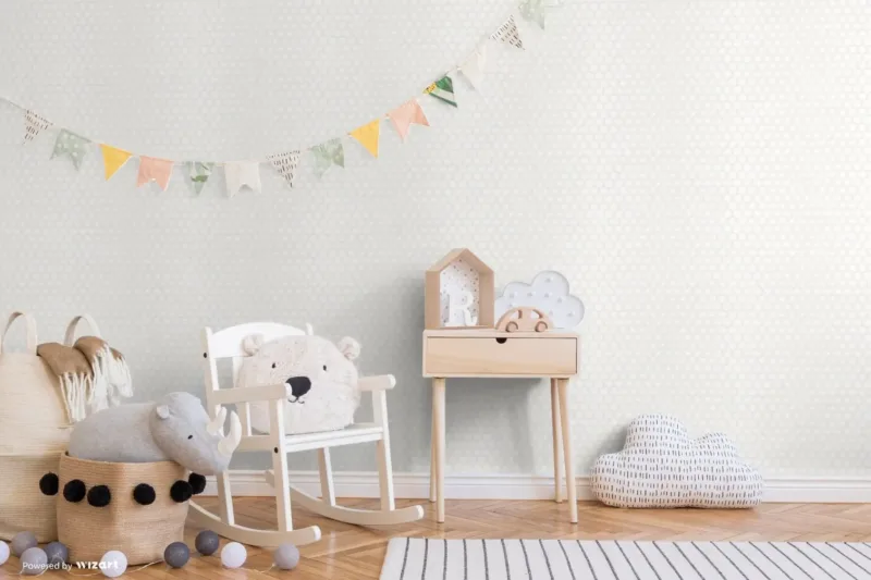 SK Filson White Hexagon Ombre Wallpaper