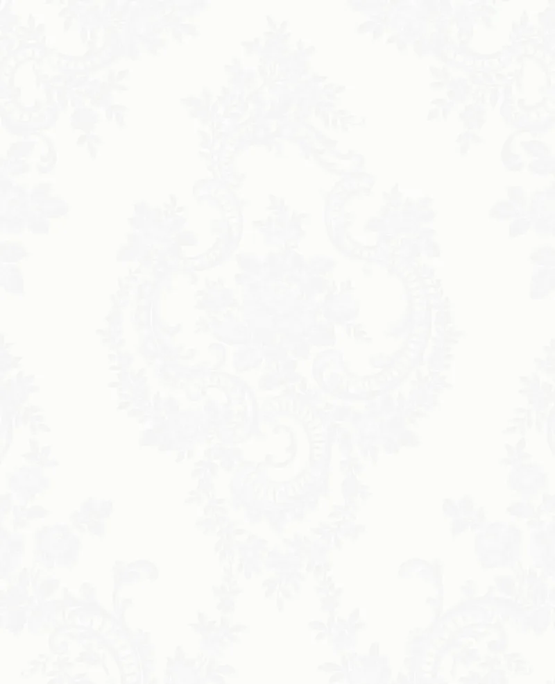 SK Filson White Damask Wallpaper