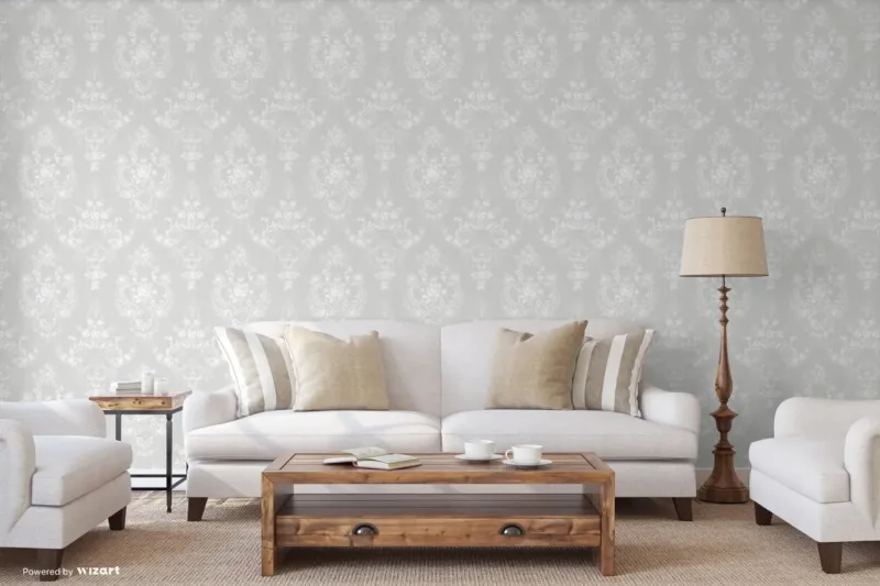 SK Filson Grey Damask Wallpaper