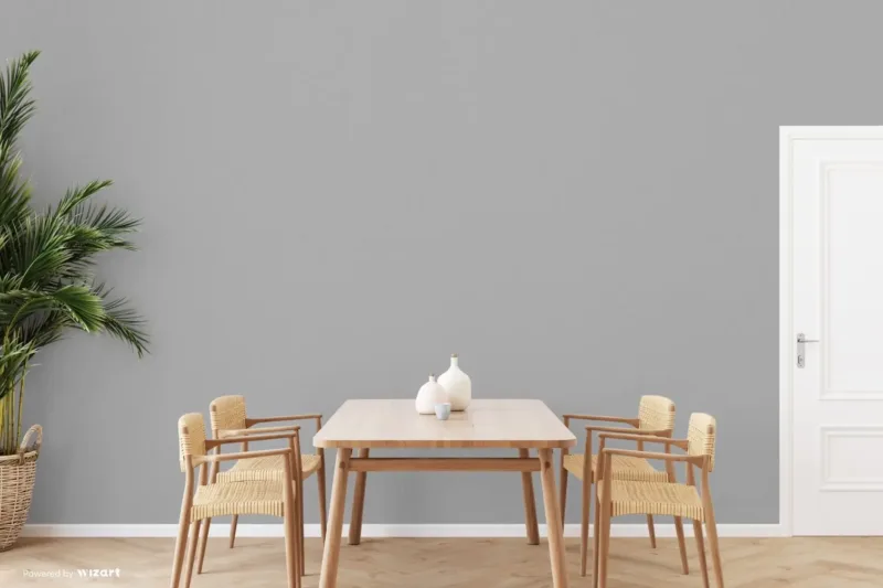 SK Filson Dark Grey Linen Plain Wallpaper