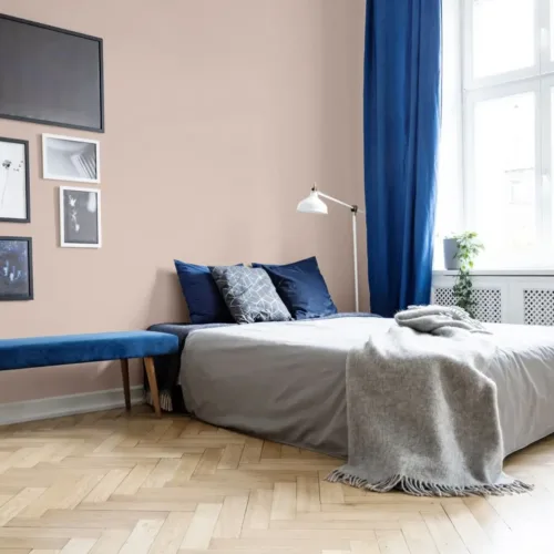 SK Filson Rose Gold Linen Plain Wallpaper