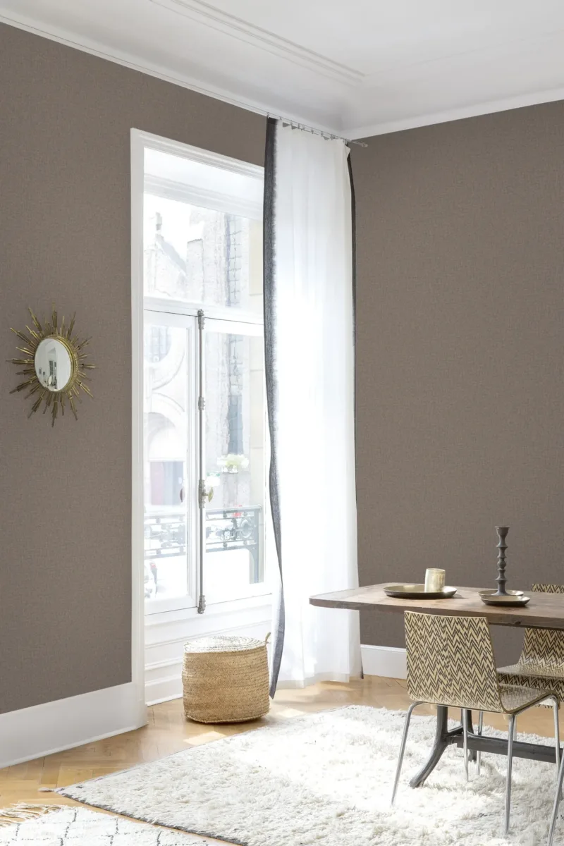 SK Filson Copper Linen Plain Wallpaper