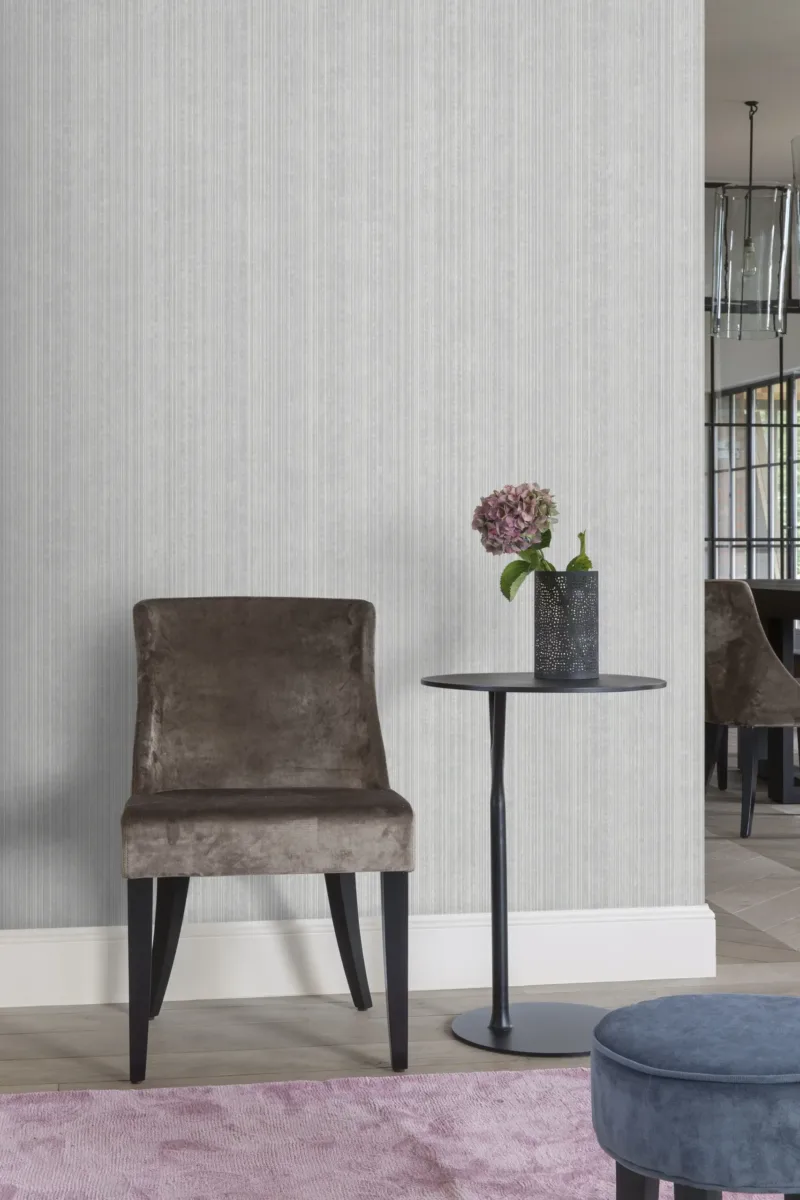 Sk Filson Silver Textile Plain Wallpaper