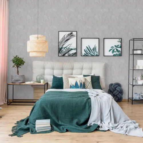 Sk Filson Silver Herringbone Wallpaper