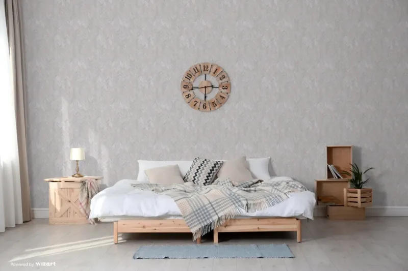 Sk Filson Silver Herringbone Wallpaper