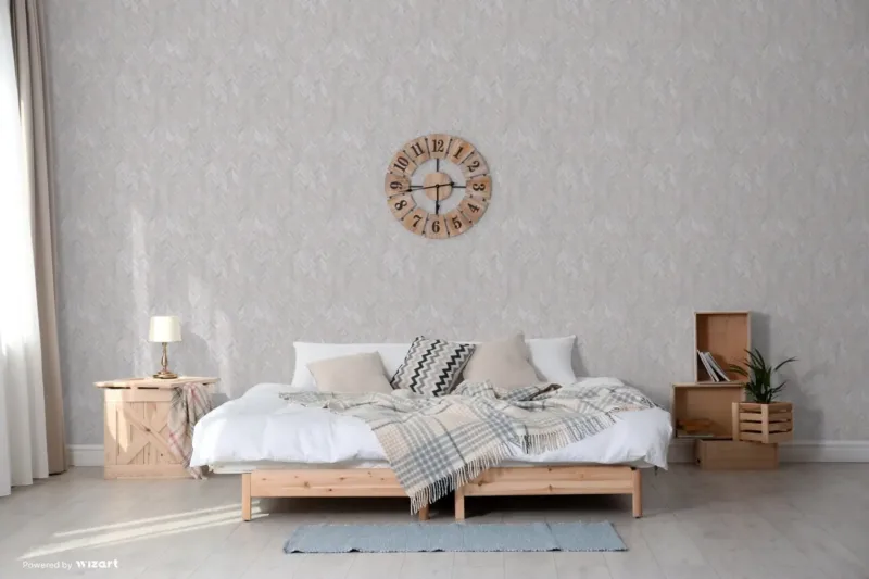 Sk Filson Silver Herringbone Wallpaper