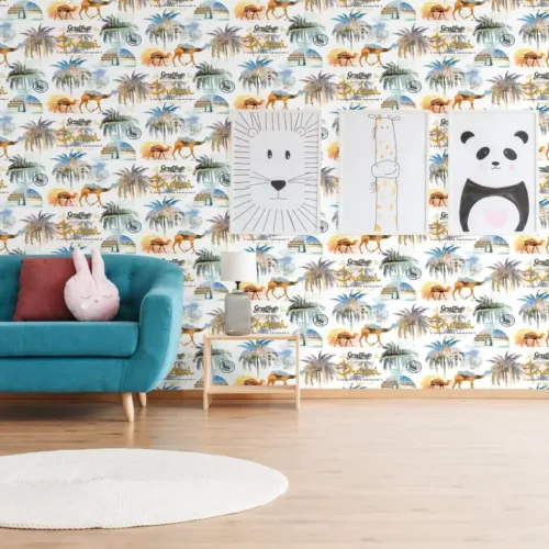 SK Filson Multicolour Mediterranean Shelves Wallpaper